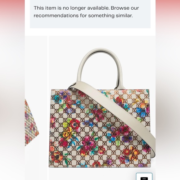 Valentino Victoria Flower Monogram Satchel - Picture 6 of 9